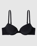 Cotton Push Up Bra in Black