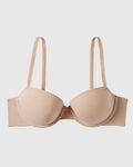 Cotton Lightly Lined Demi Bra in Rosetan
