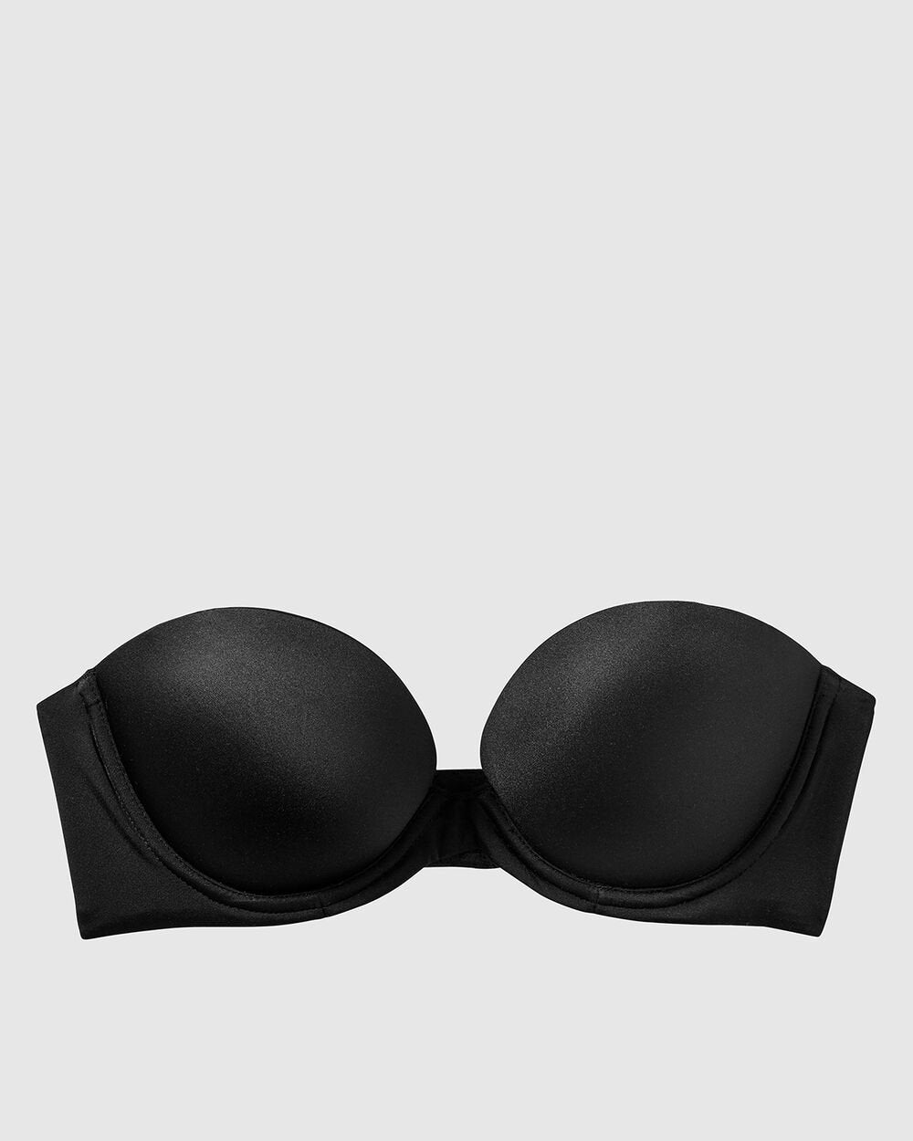 Strapless Push Up Bra in Tuxedo Black