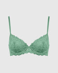 Unlined Demi Bra with Allover Lace