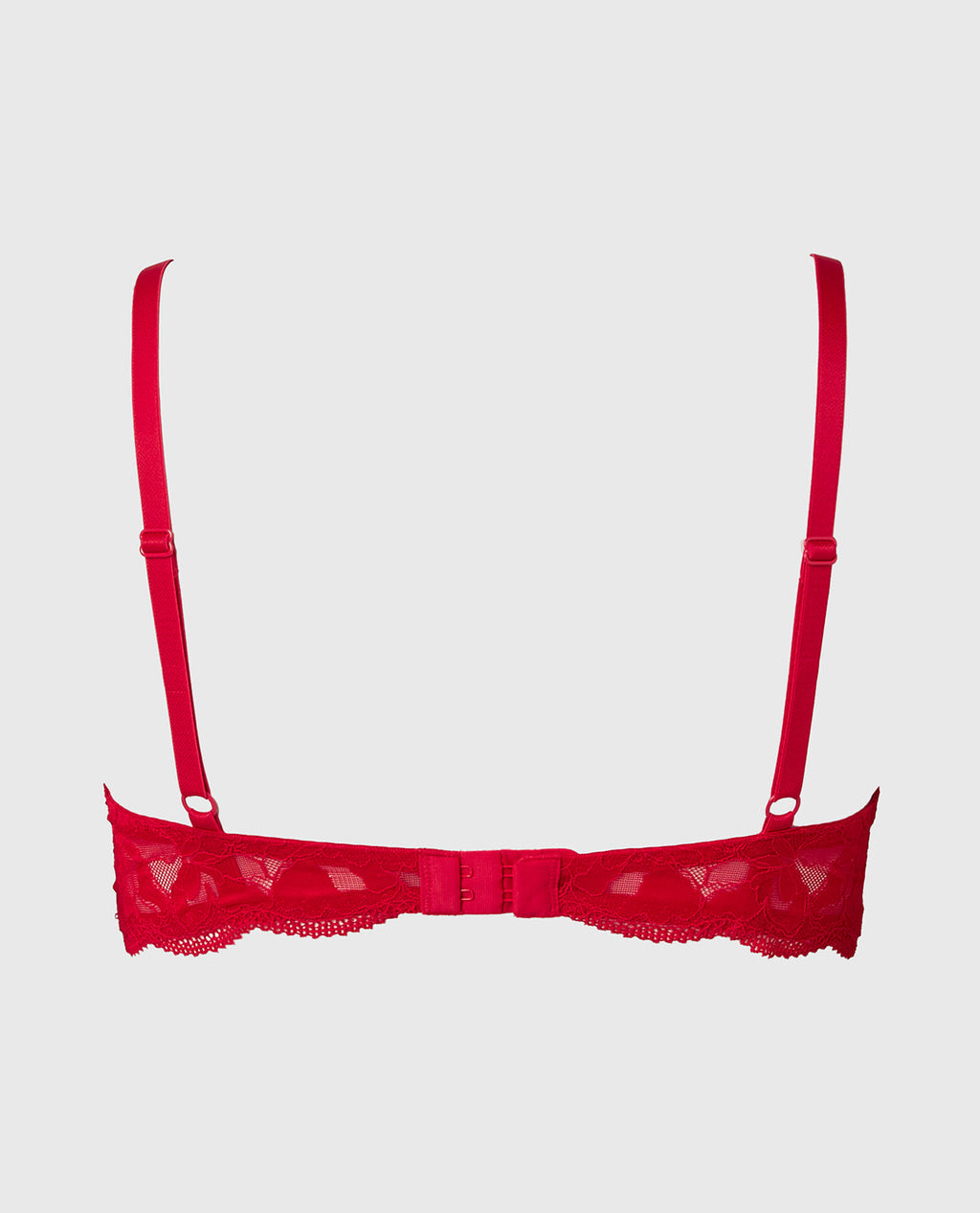 Charmed unlined demi bra in Crimson