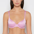Lightly Lined Micro Cup Bra With Lace Wing in Orchid