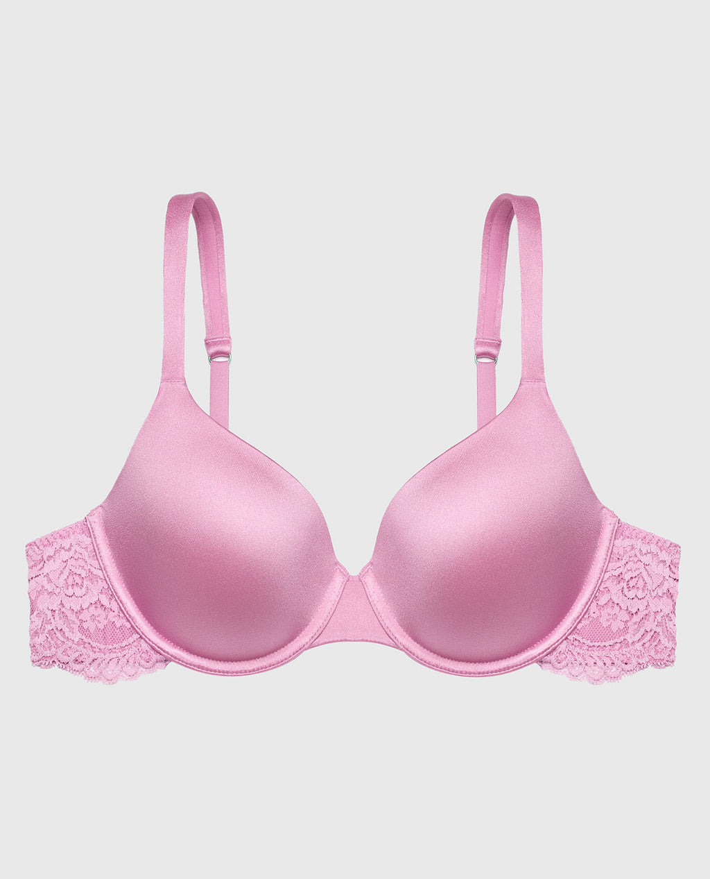 Lightly Lined Micro Cup Bra With Lace Wing in Orchid