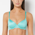 Lightly Lined Full Coverage Lace Wing Bra in Pool Blue