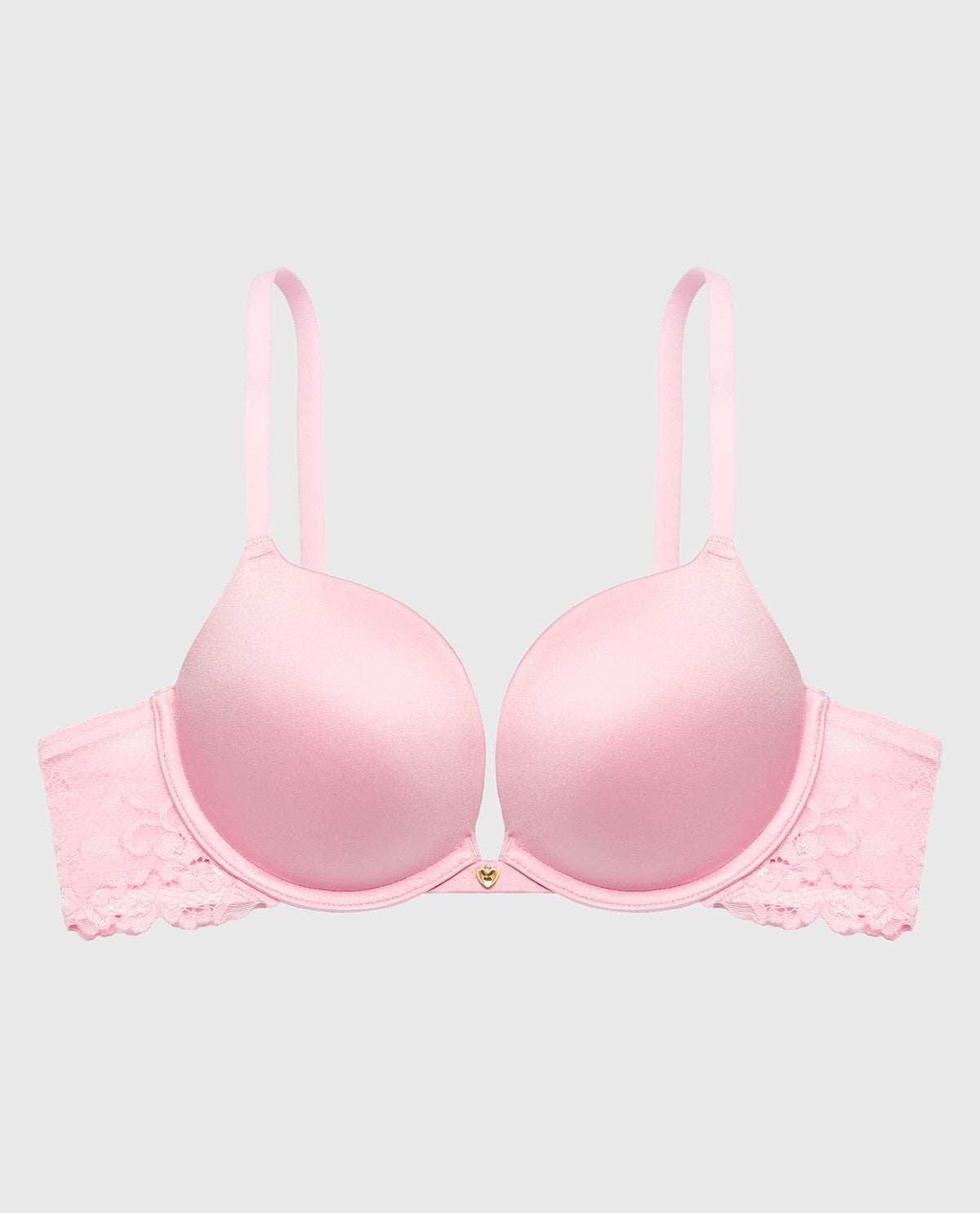 Push Up Plunge bra with Romantic Lace Wing in Sweet Dream