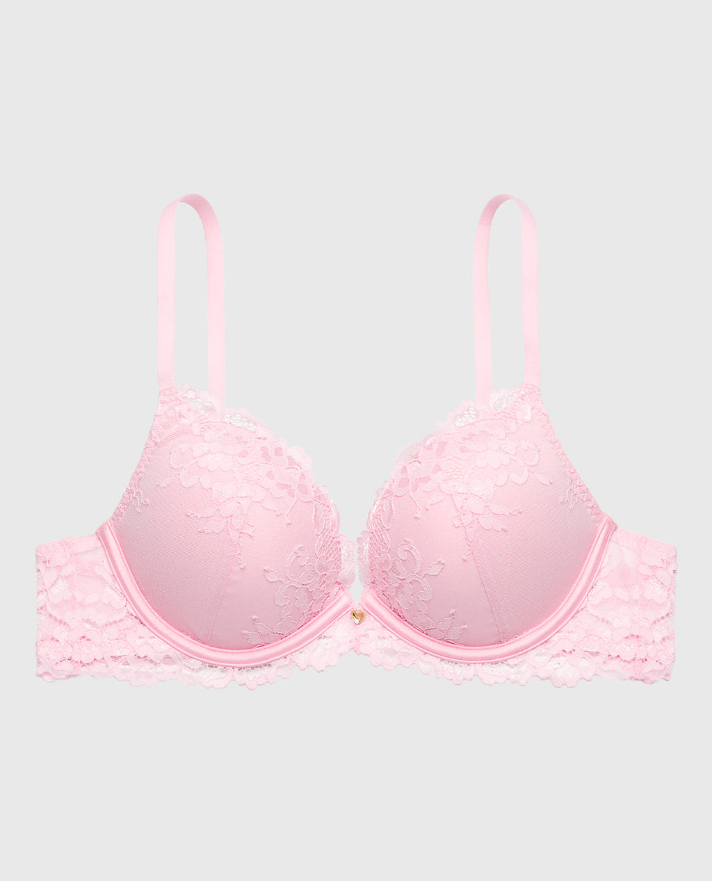 Up 2 Cup Plunge Bra with Romantic Lace in Sweet Dream