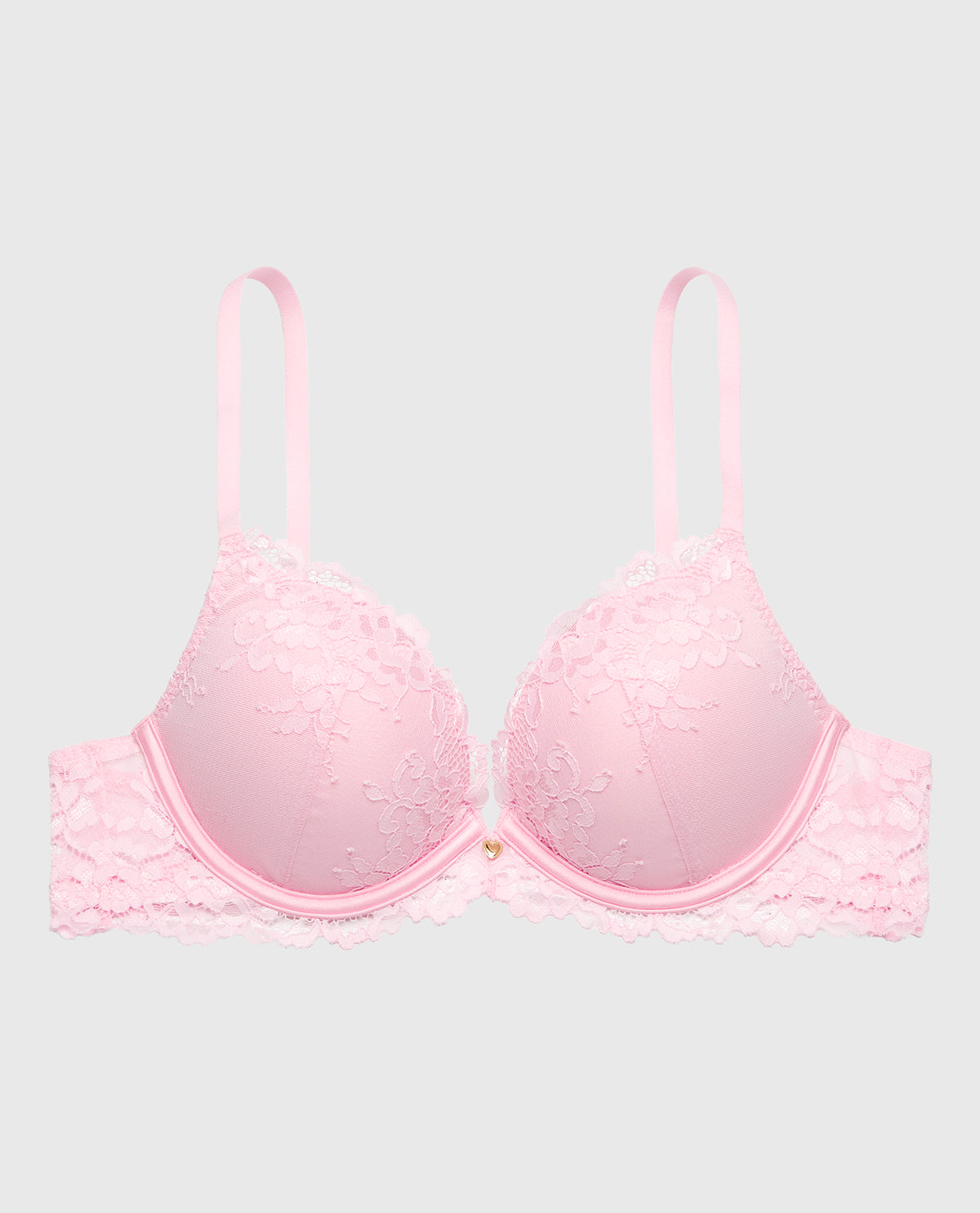 Up 2 Cup Plunge Bra with Romantic Lace in Sweet Dream