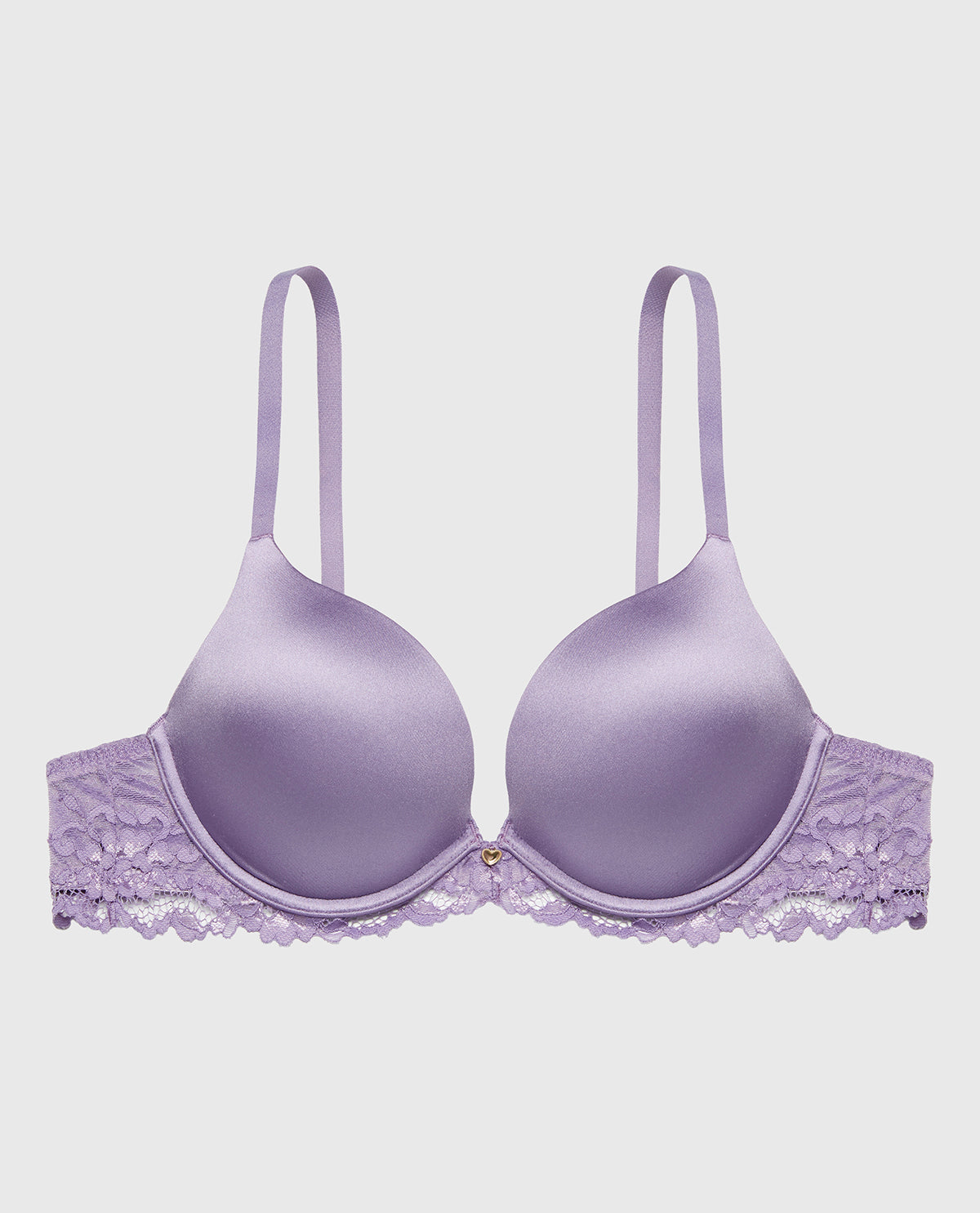 Up 2 Cup Plunge Bra with Romantic Lace Wing in Purple Haze