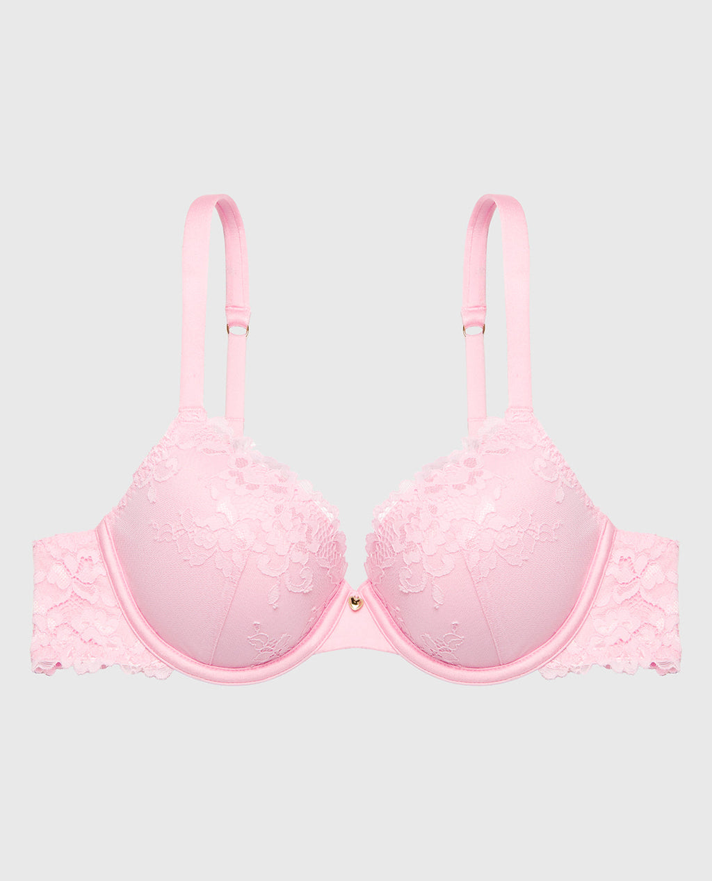 Full Coverage Lightly Lined Bra With Romantic Lace in Sweet Dream