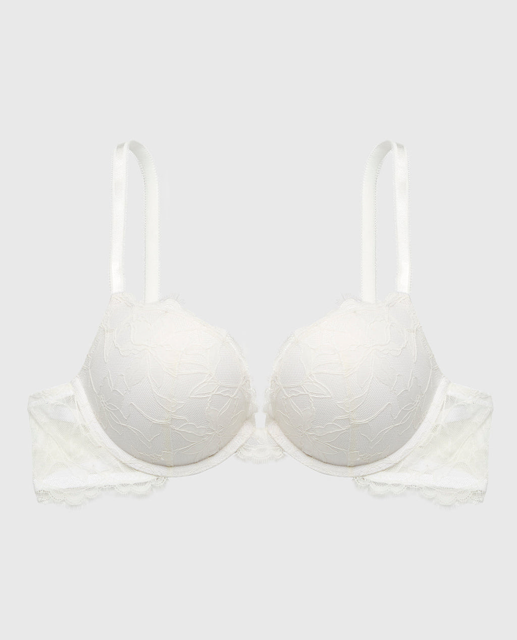 Push Up Plunge Bra With Afterglow Lace in Ivory