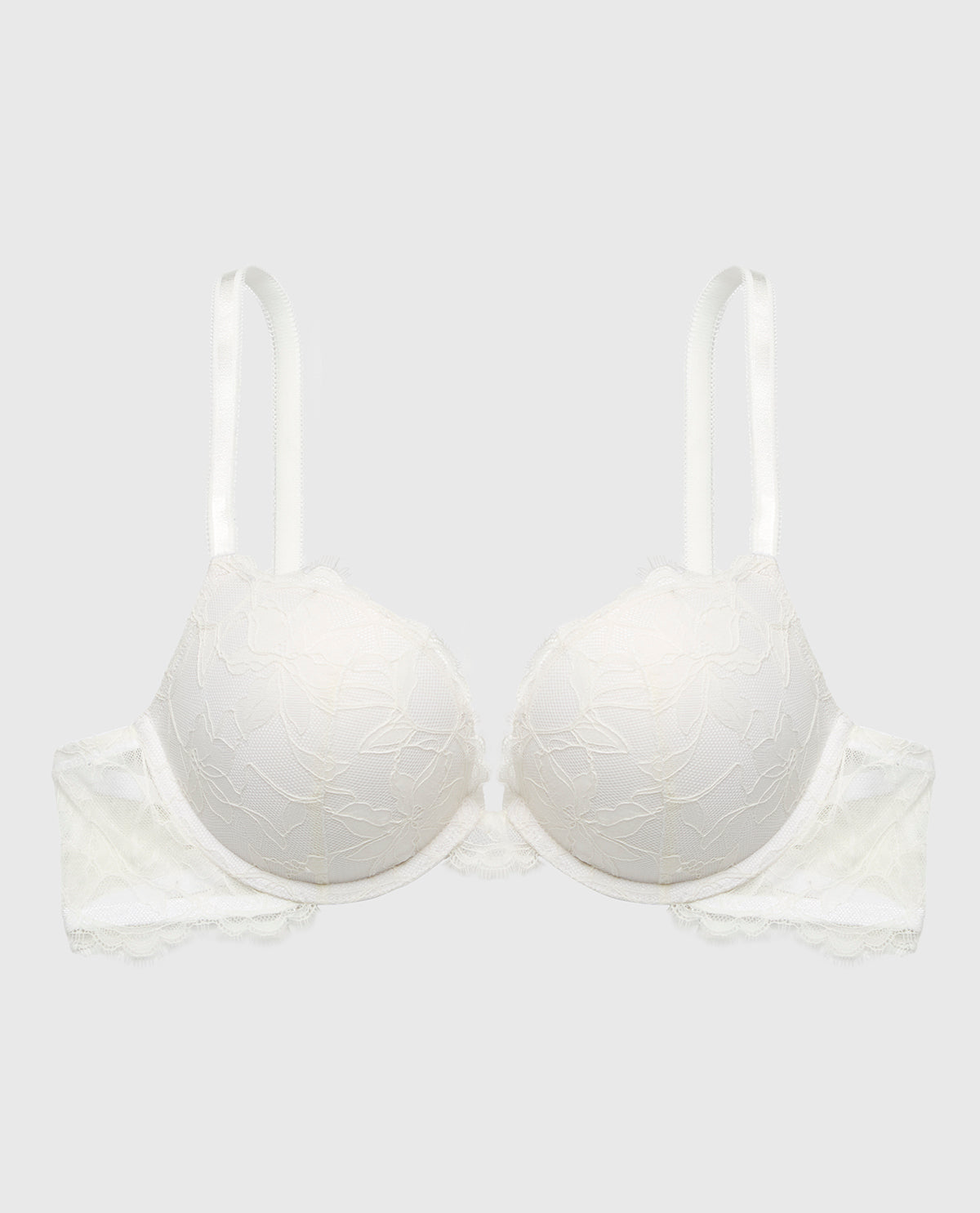 Push Up Plunge Bra With Afterglow Lace in Ivory