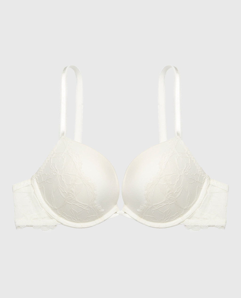 Up 2 Cup Plunge Bra with Afterglow Lace in Ivory