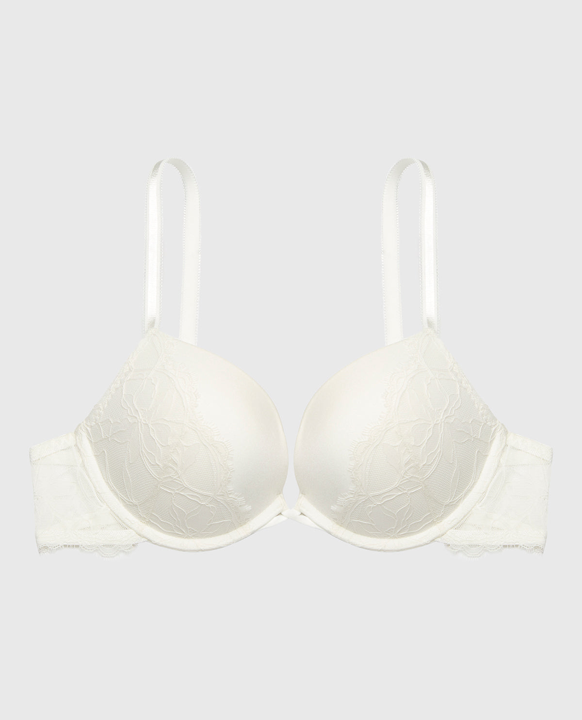Up 2 Cup Plunge Bra with Afterglow Lace in Ivory